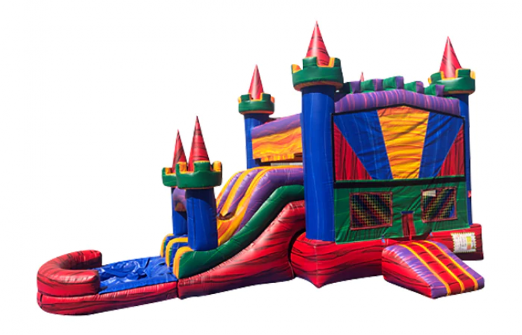 25FT COLORFUL CASTLE DRY COMBO WITH BUMPER